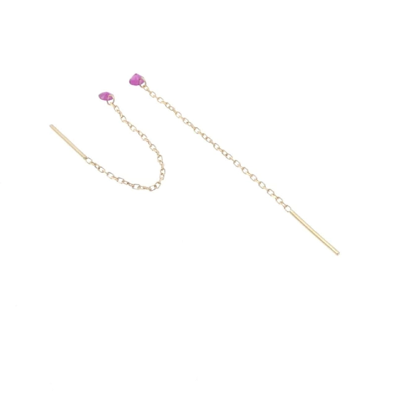 K18YG Bông tai Ruby - Hàng hiệu Chính hãng 869346