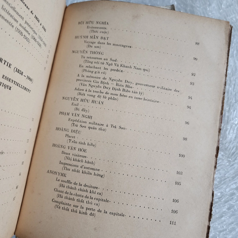 Anthologie de la lietterature Vietnamienne | 4 tập | in 1972 đến 1975 giấy tốt 507641