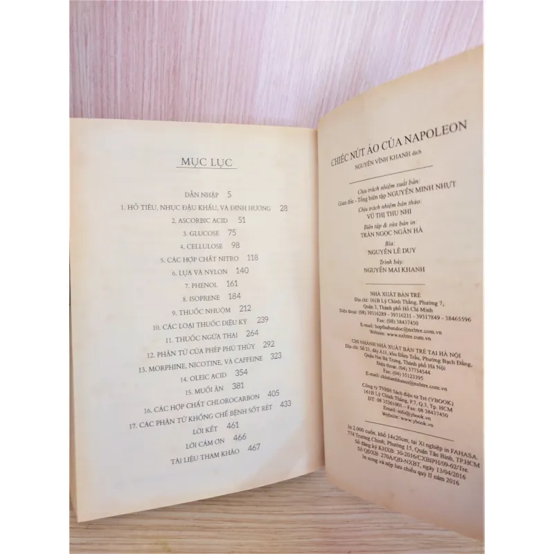 Sách: Chiếc Nút Áo Của Napoleon - 17 Phân Tử Thay Đổi Lịch Sử - 763531