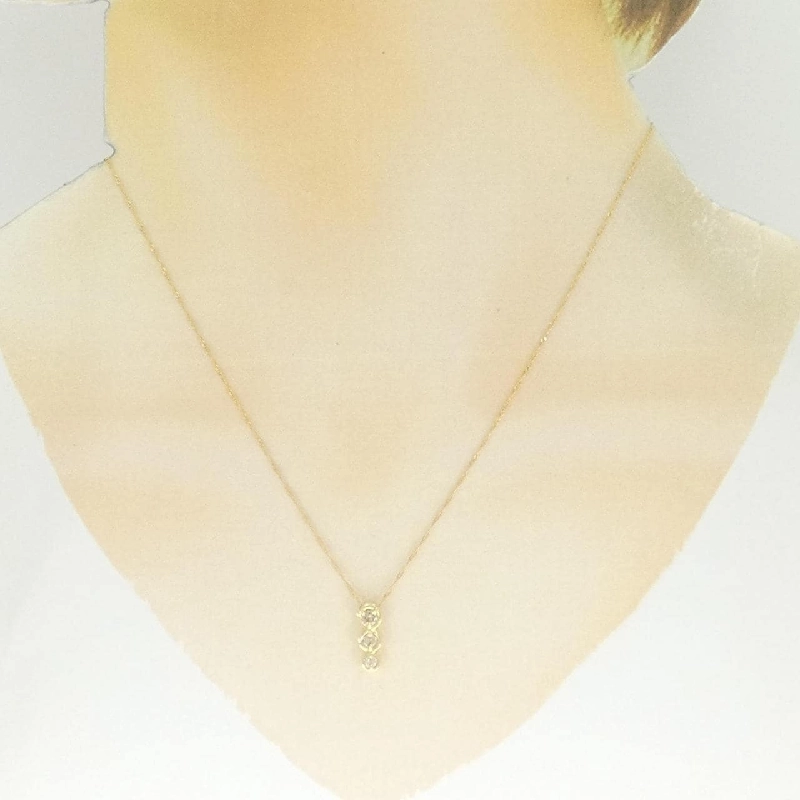 Dây chuyền kim cương K18YG 0.2CT - Hàng hiệu Chính hãng 861651