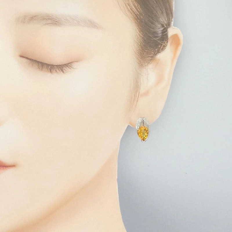 K14WG Citrine Bông tai - Hàng hiệu Chính hãng 866207