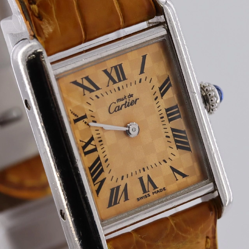 Cartier Must Tank SM W1017654 Bạc Quartz - Hàng hiệu Chính hãng 874391