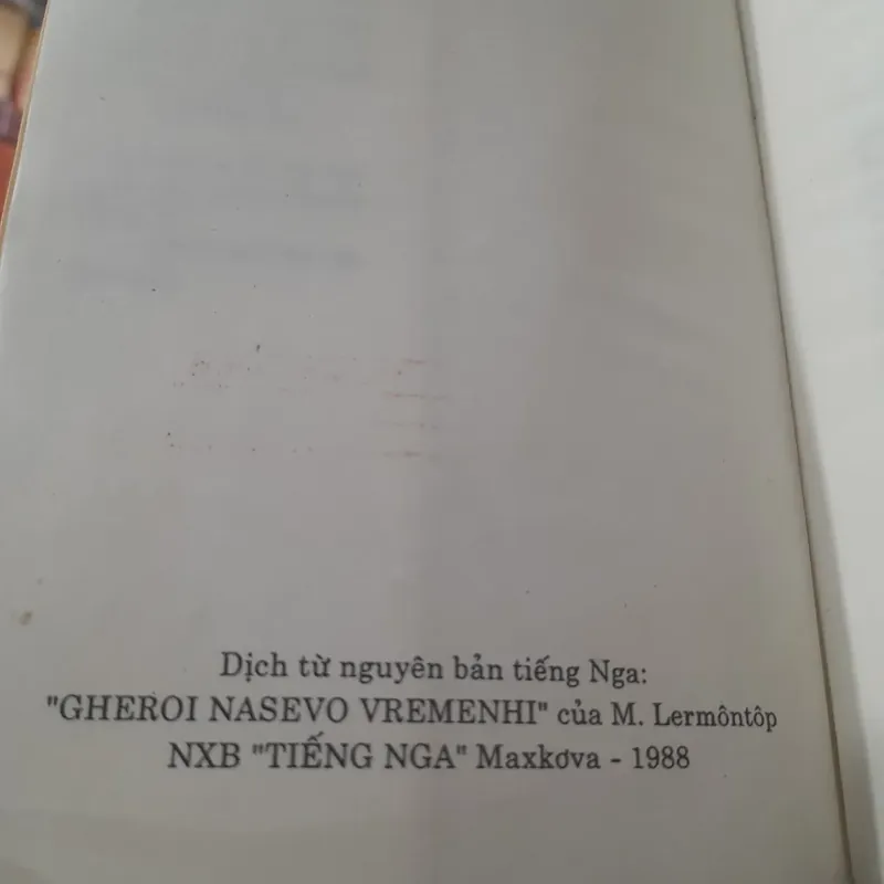 M. Lermontop - MỘT ANH HÙNG THỜI ĐẠI 705146