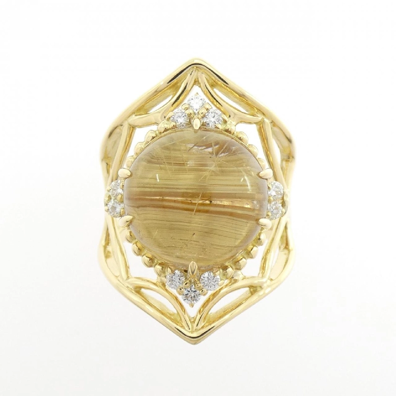 Nhẫn thạch anh rutile K18YG 10.17CT - Hàng hiệu chính hãng 853951