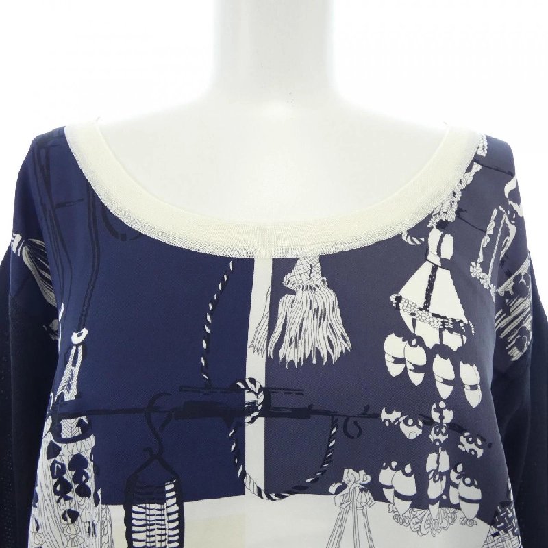 HERMES PASSEMENTERIE Áo len 635491