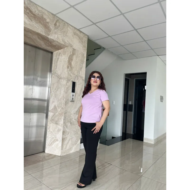 Quần lưng thun ống loe trung niên 782155