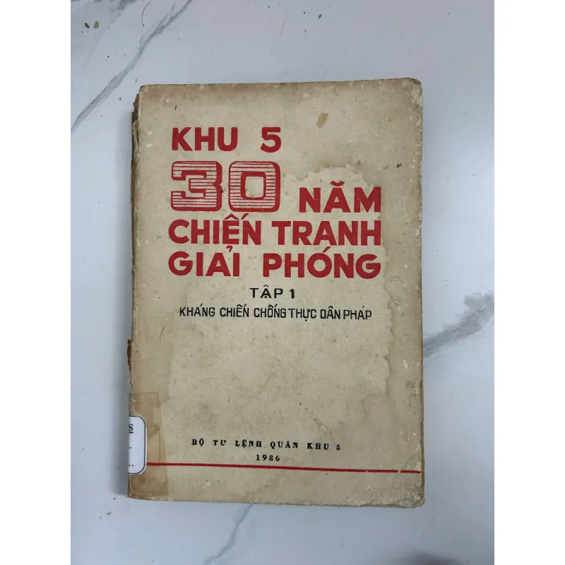 Khu 5 - 30 năm chiến tranh giải phóng tập 1 799230