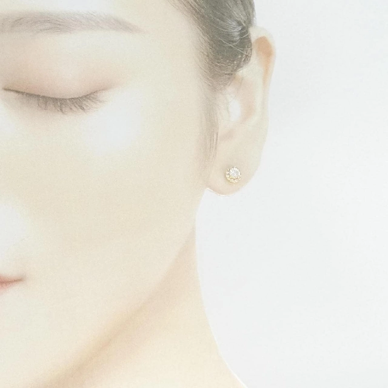 K18YG/ST Bông tai kim cương 0.243CT 0.244CT H SI1 Tốt - Hàng hiệu Chính hãng 874620