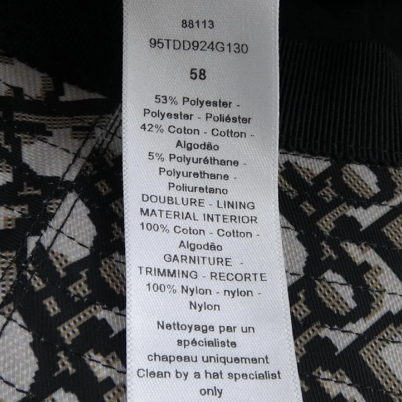 Mũ bob CHRISTIAN DIOR TEDDY-D 95TDD924G130 - Hàng hiệu Authentic 834172