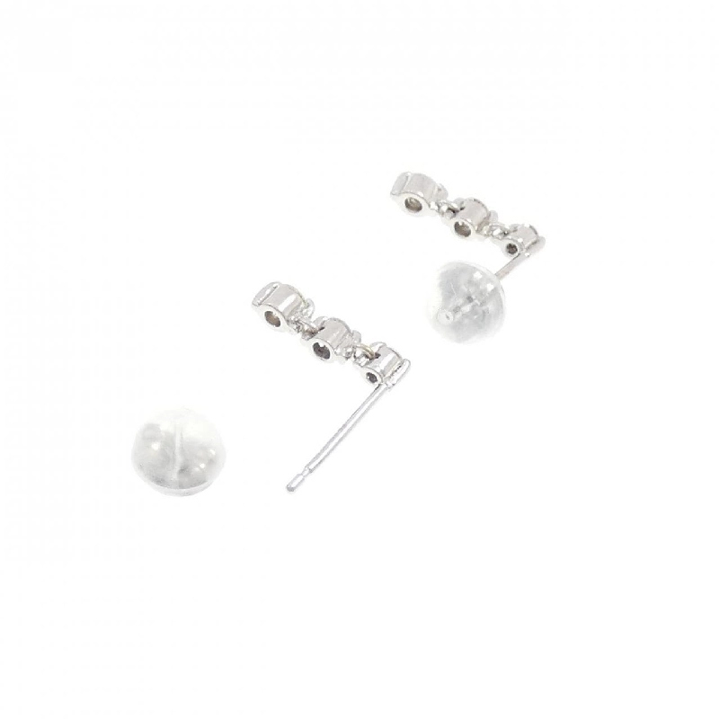 K18WG Bông tai kim cương ba viên 0.20CT - Hàng hiệu Chính hãng 870499