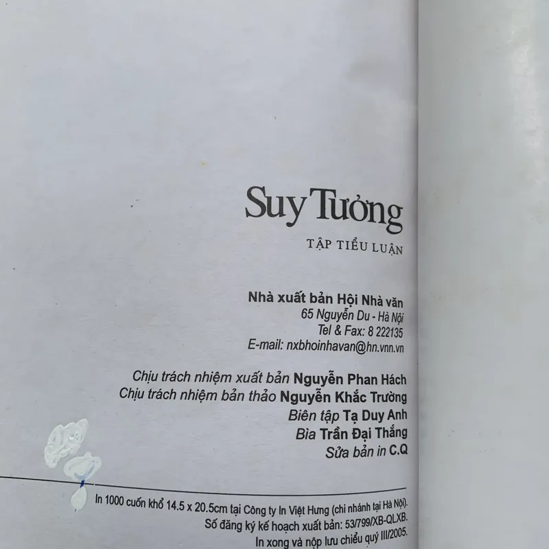 Suy tưởng, Nguyễn Trần Bạt  607298