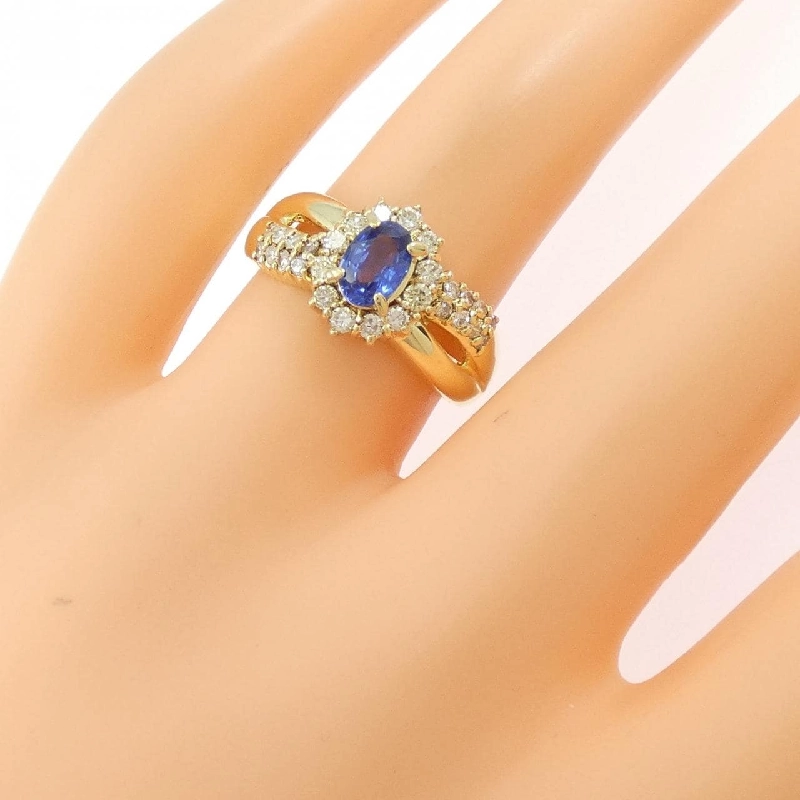 Nhẫn Sapphire K18YG 0.50CT - Hàng hiệu Chính hãng 850245