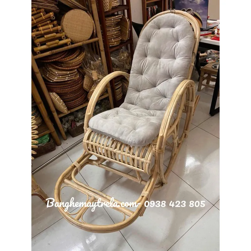 Ghế bập bênh mây tre cho người già 623760