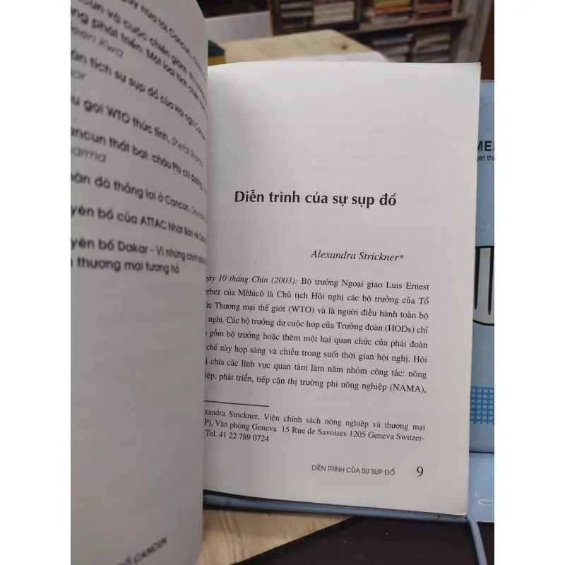 Sách: Sụp đổ Cancun toàn cầu hoá và tổ chức thương mại Thế giới (A1) 756920