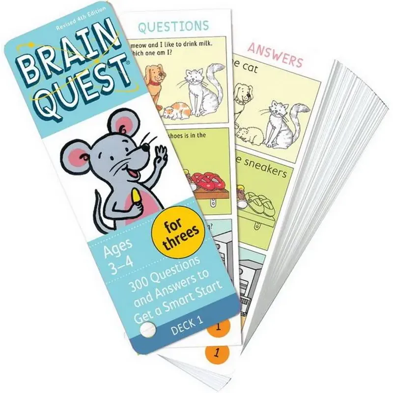 Brain quest 2-6 tuổi (Sách nhập) - 4 hộp thẻ 759578