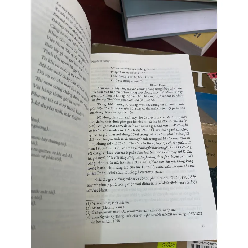 CÁC TÁC GIẢ NGƯỜI VIỆT VIẾT TIẾNG PHÁP - NGUYỄN Q. THẮNG  1021598