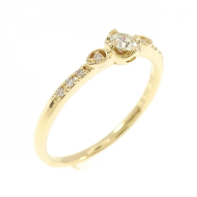 Nhẫn kim cương K18YG 0.132CT 669970