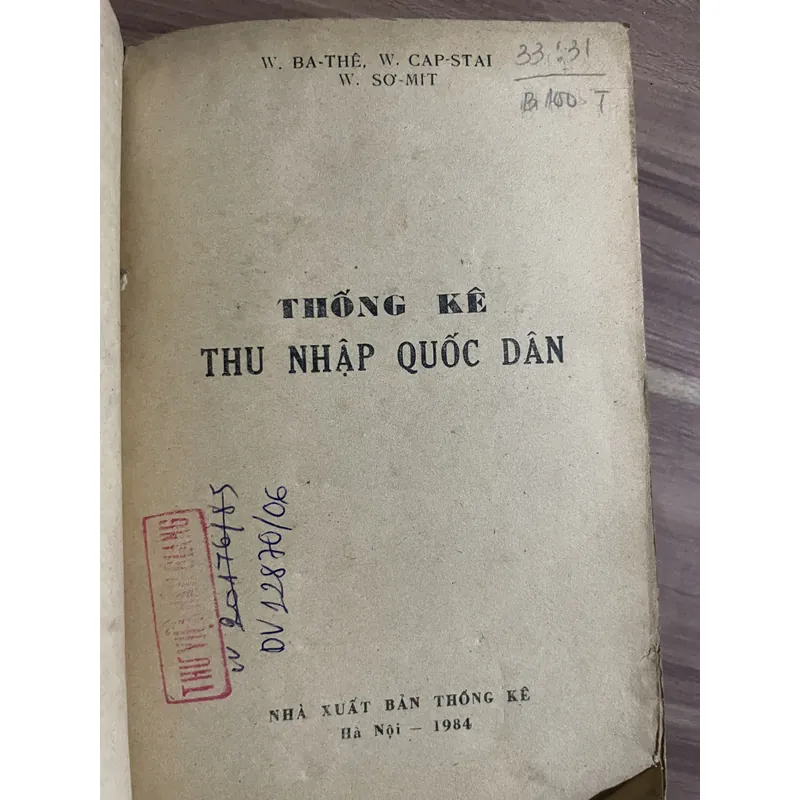 Thống kê thu nhập quốc dân - sách kinh tế, vĩ mô, ... 697108
