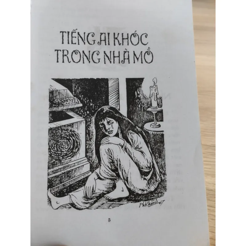 cuốn tiểu thuyết kinh dị Việt Nam "Tiếng ai khóc trong nhà mồ"  1032093