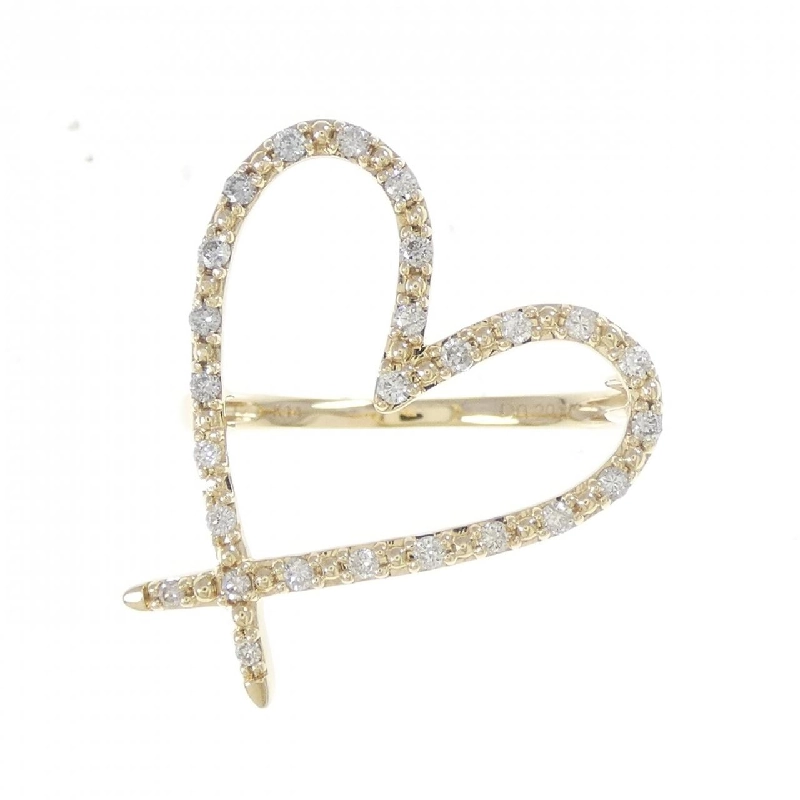 Nhẫn kim cương hình trái tim K14YG 0.20CT - Hàng hiệu Chính hãng 848988