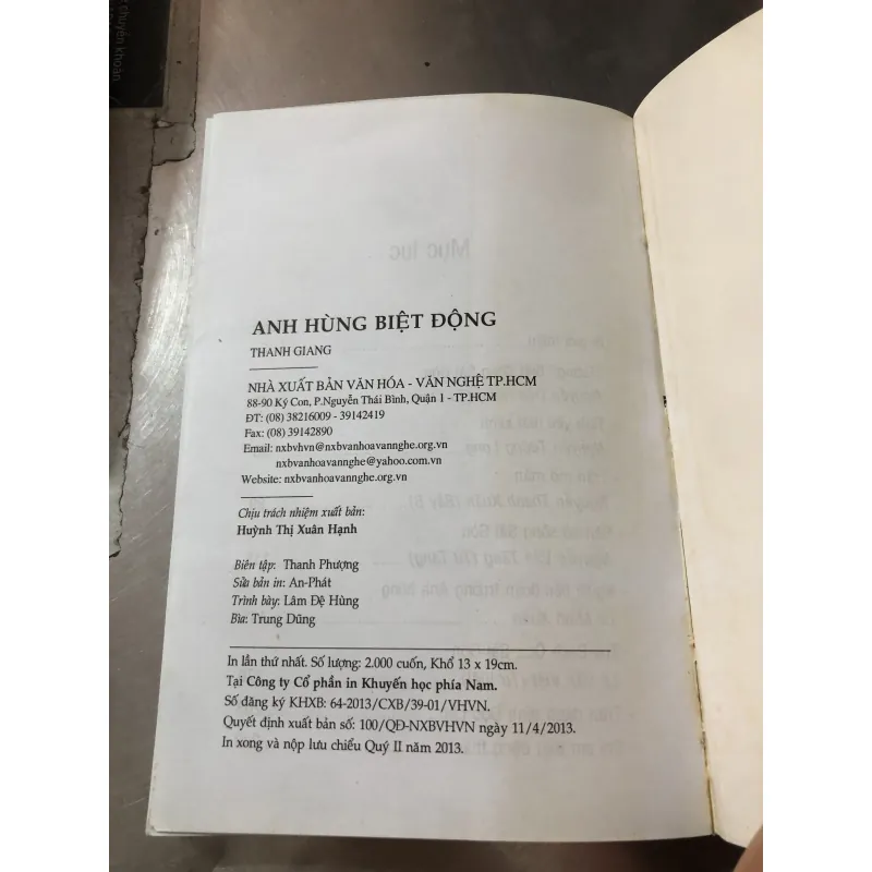 Anh hùng biệt động của tác giả Thanh Giang 977543