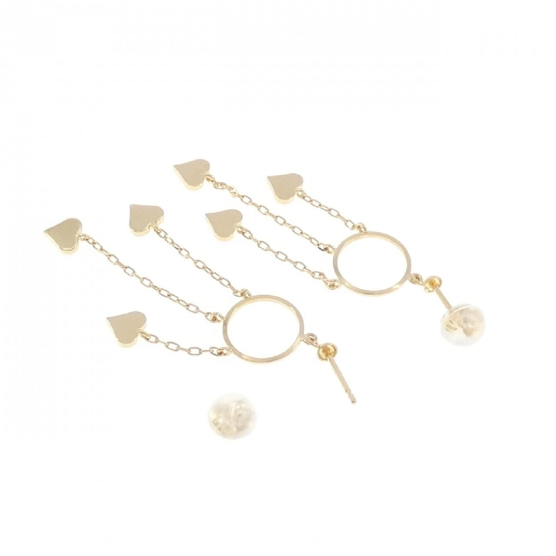 K18YG Bông tai hình trái tim - Hàng hiệu Chính hãng 875184