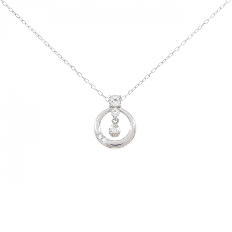 K10WG Đá Topaz Trắng Dây Chuyền - Hàng hiệu Chính hãng 866707