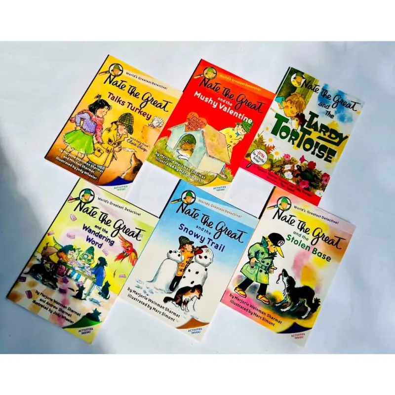 Sách - Nate the Great – Full 30 quyển tặng file nghe, Sách nhập trung nguyên hộp siêu đẹp 780454