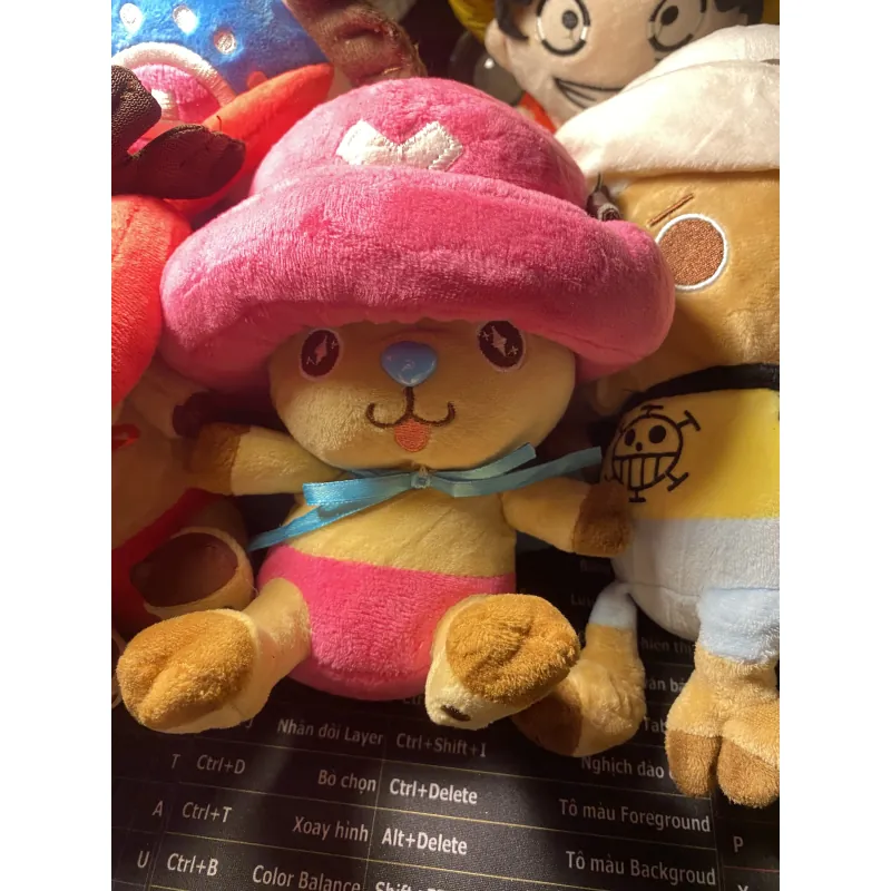 Gấu bông Tony Tony Chopper mũ hồng size 20cm 994501