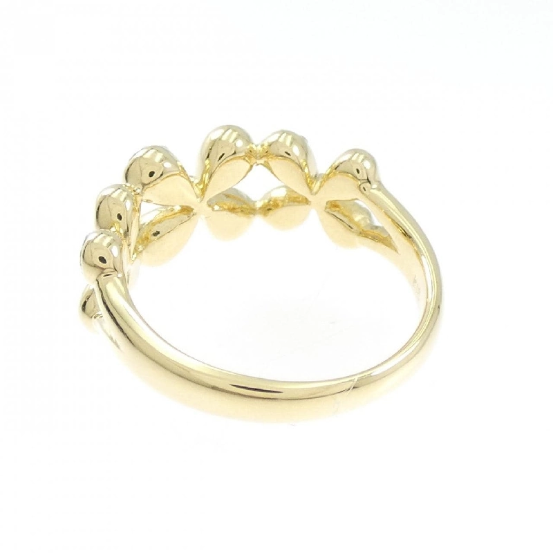 Nhẫn kim cương hoa K18YG 0.20CT 665425