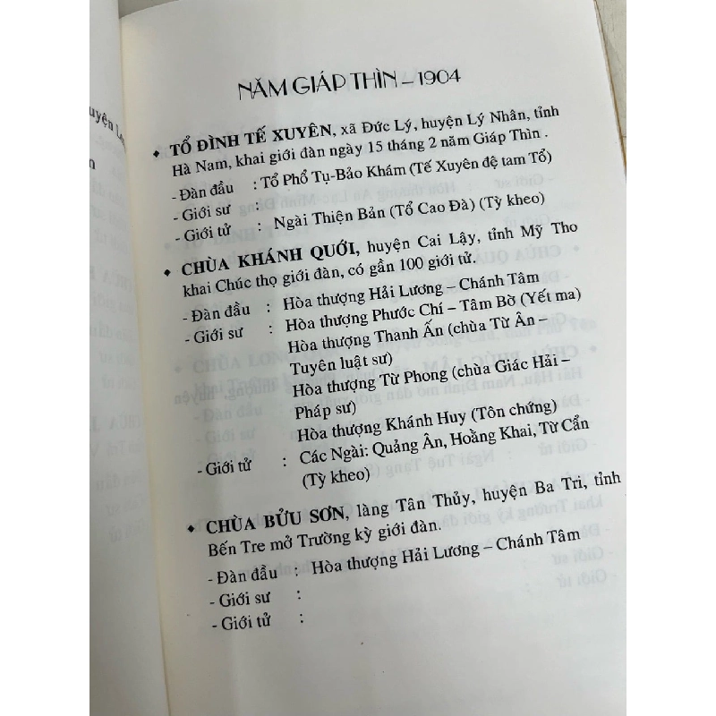 Biên niên sử giới đàn tăng Việt Nam - Tỳ kheo Thích Đồng Bổn 1004611