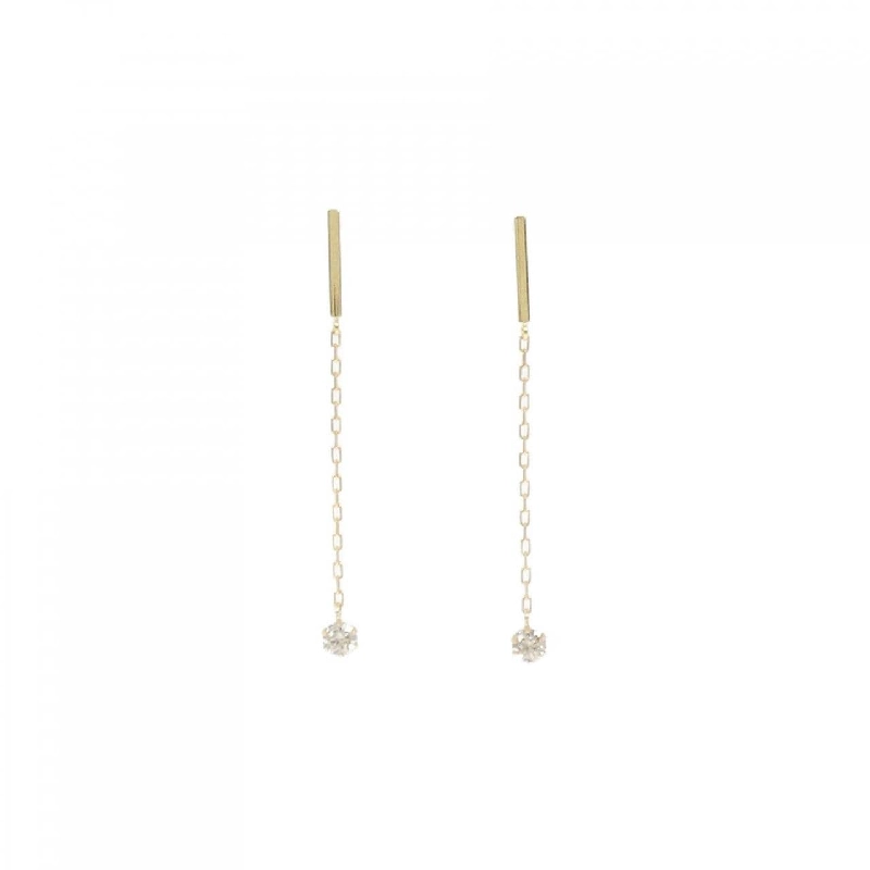 K18YG Bông tai kim cương 0.15CT - Hàng hiệu Chính hãng 867901