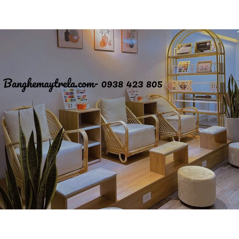 Ghế mây đọc sách- Ghế đơn mây nệm dày 492937