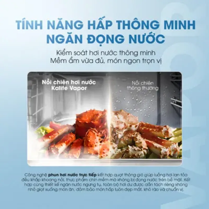 💦 Vapor 4in1 – Chiên, hấp, nướng, hầm chuẩn vị nhà hàng 732811