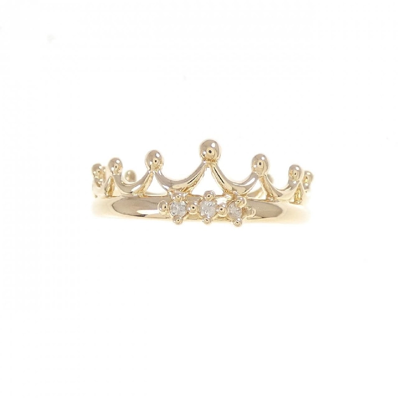 Nhẫn kim cương tiara K18YG - Hàng hiệu Authentic 853909