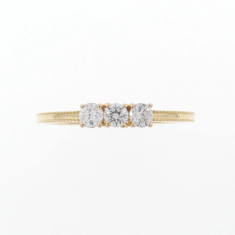 【Remake】Nhẫn kim cương K18YG 0.15CT 673538