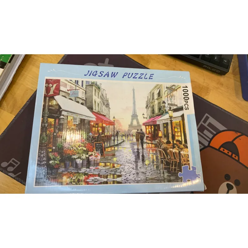 Ghép hình Jigsaw Puzzle 1000 mảnh ghép - Hình phố hoa Paris 731231