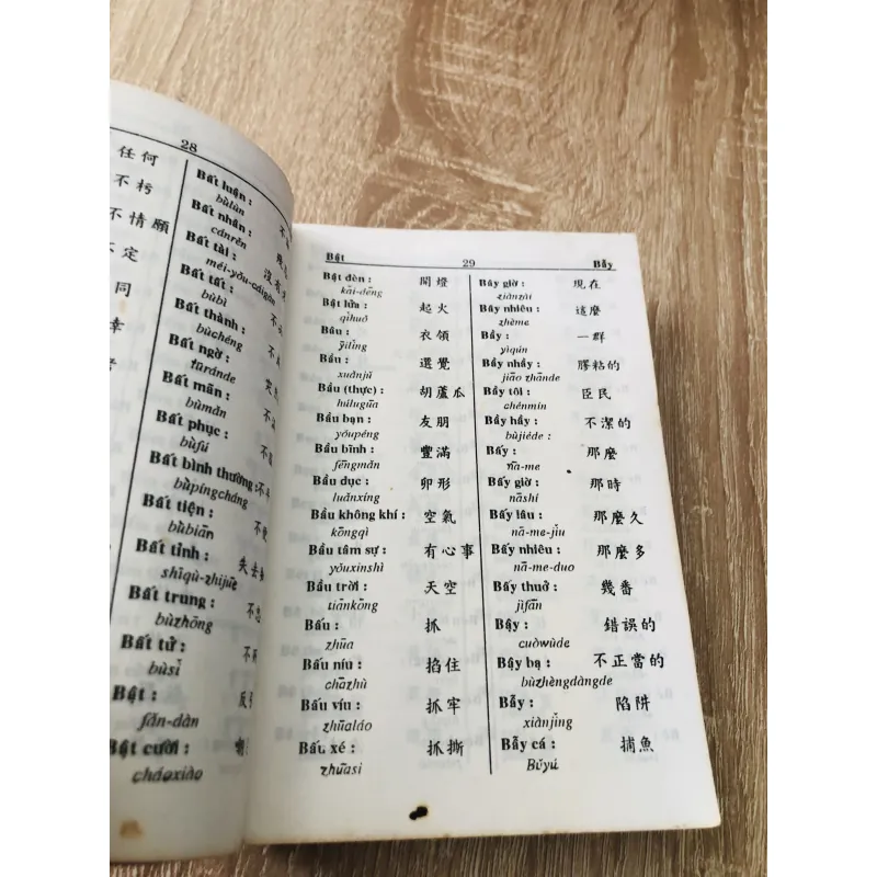 TỪ VỰNG VIỆT - HOA THÔNG DỤNG 1004656