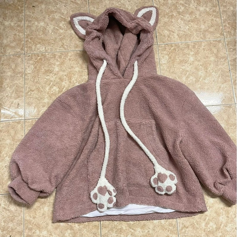 Áo hoodie lông tai thỏ freesize 83975