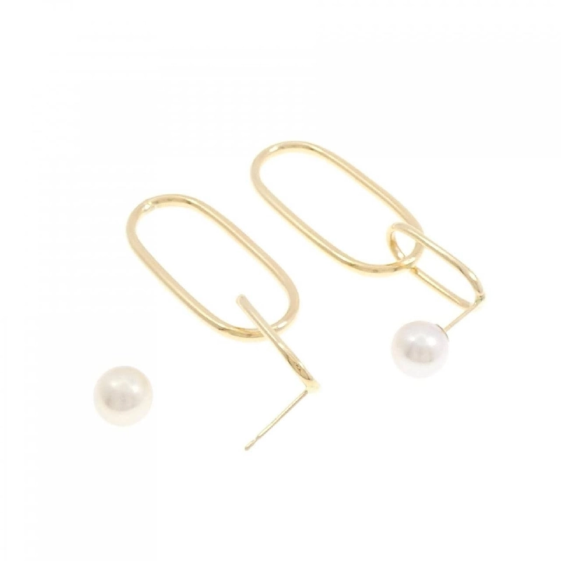 K18YG Bông tai ngọc trai Akoya 7.8mm - Hàng hiệu Chính hãng 875306