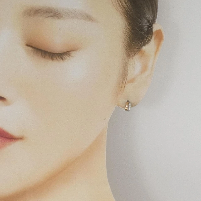 Bông tai kim cương ba màu K18 0.04CT - Hàng hiệu chính hãng 864692