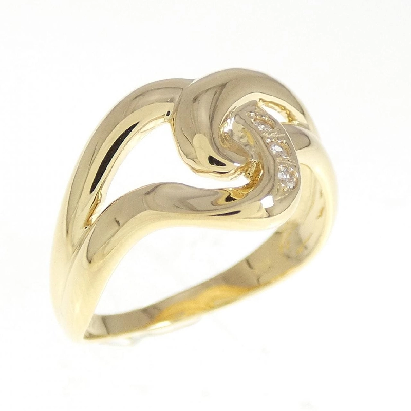 Nhẫn kim cương K18YG 0.02CT 672696