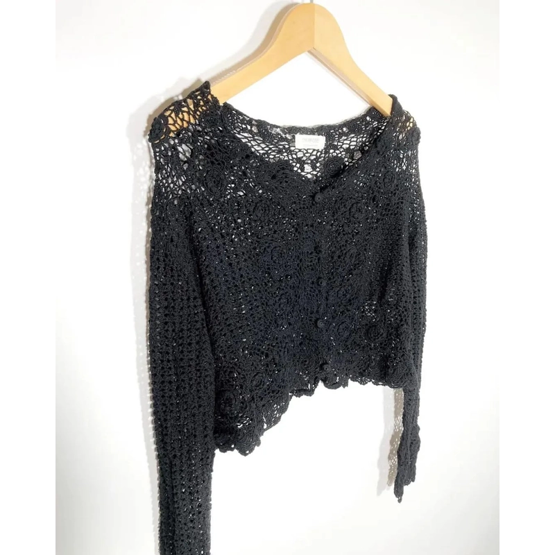 Áo Crochet Nhật Nhà Cinema Club Form Croptop Size S
 443516