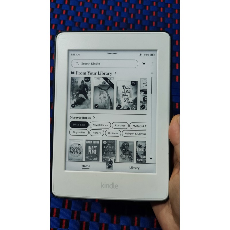 Máy đọc sách kindle paperwhite 3 trắng 4gb 141104