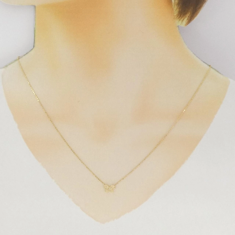 K18YG Bướm Kim Cương Dây Chuyền - Hàng hiệu Chính hãng 859904