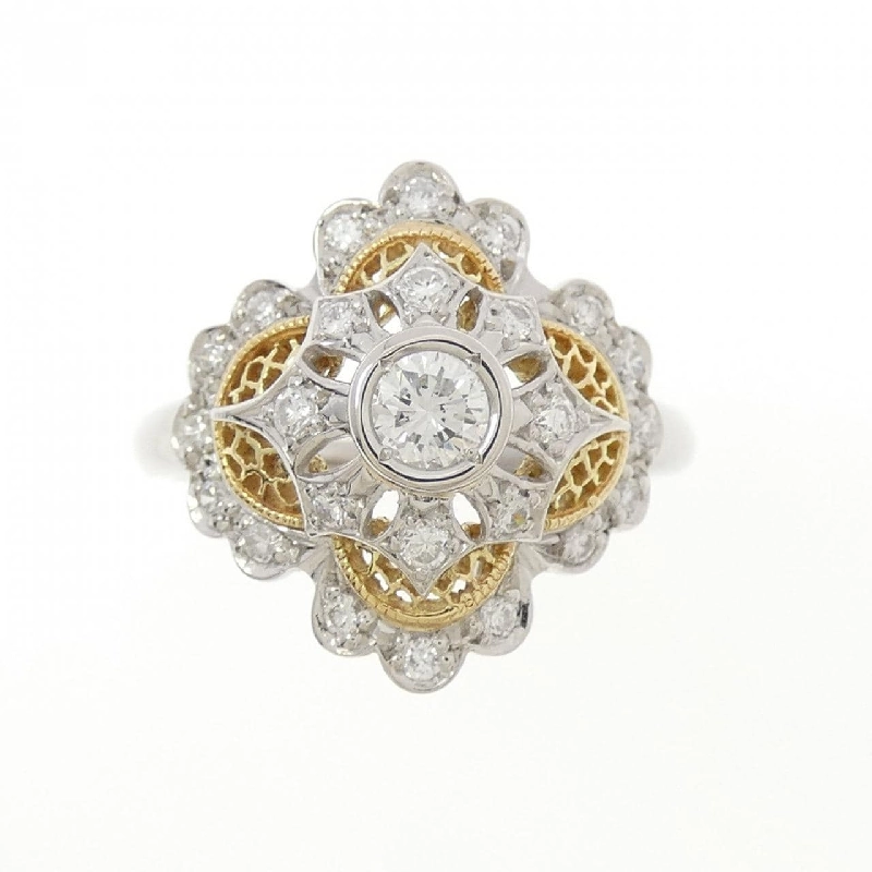 Nhẫn kim cương PT900/K18YG 0.42CT - Hàng hiệu Authentic 854912