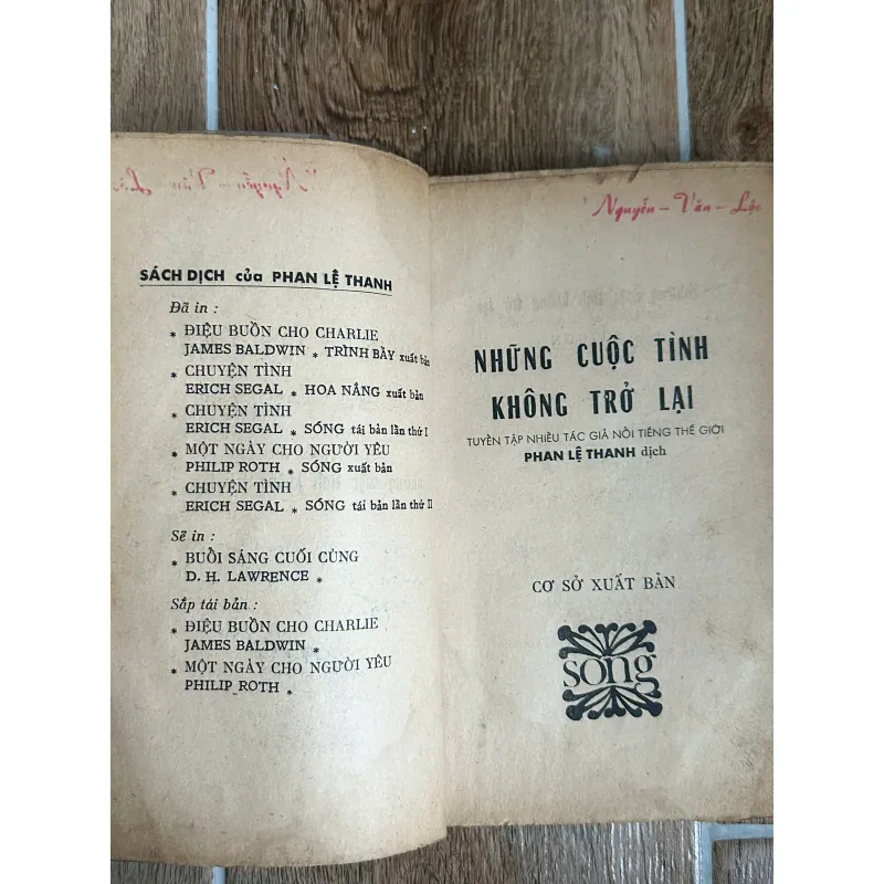 Những Cuộc Tình Không Trở Lại, Somerset Maugham, Vladimir Nabokov,... (Sách Trước 75) 738018