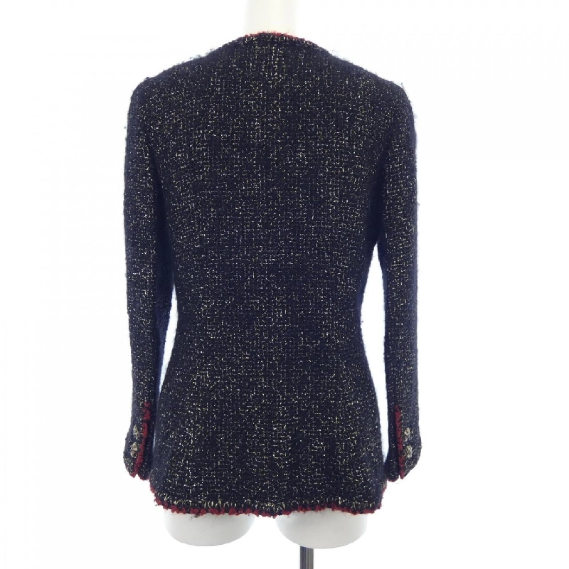 【Khuyến mãi】Áo khoác không cổ CHANEL 640634