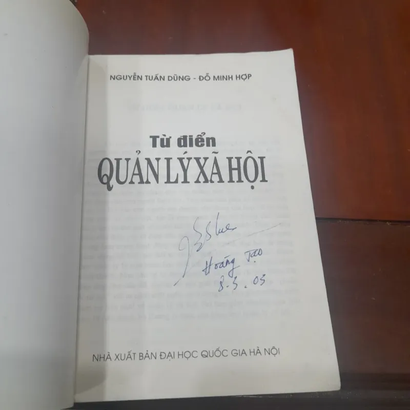 Từ điển QUẢN LÝ XÃ HỘI 971062