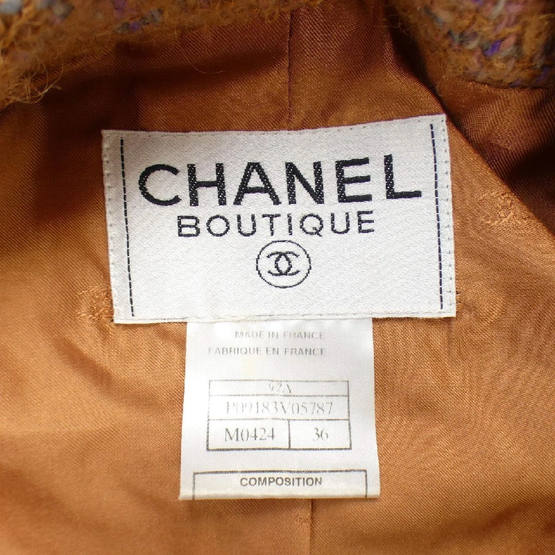 【Mã giảm giá】【Cổ điển】Áo khoác không cổ CHANEL 638212